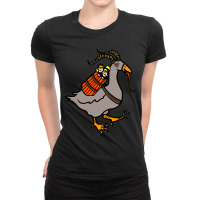 Trending Krampus.. A Christmas Goose Ladies Fitted T-shirt | Artistshot