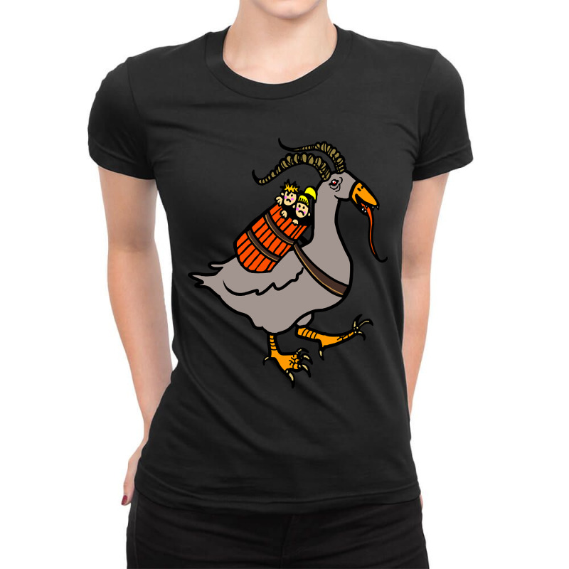 Trending Krampus.. A Christmas Goose Ladies Fitted T-Shirt by Milne Charlton | Artistshot