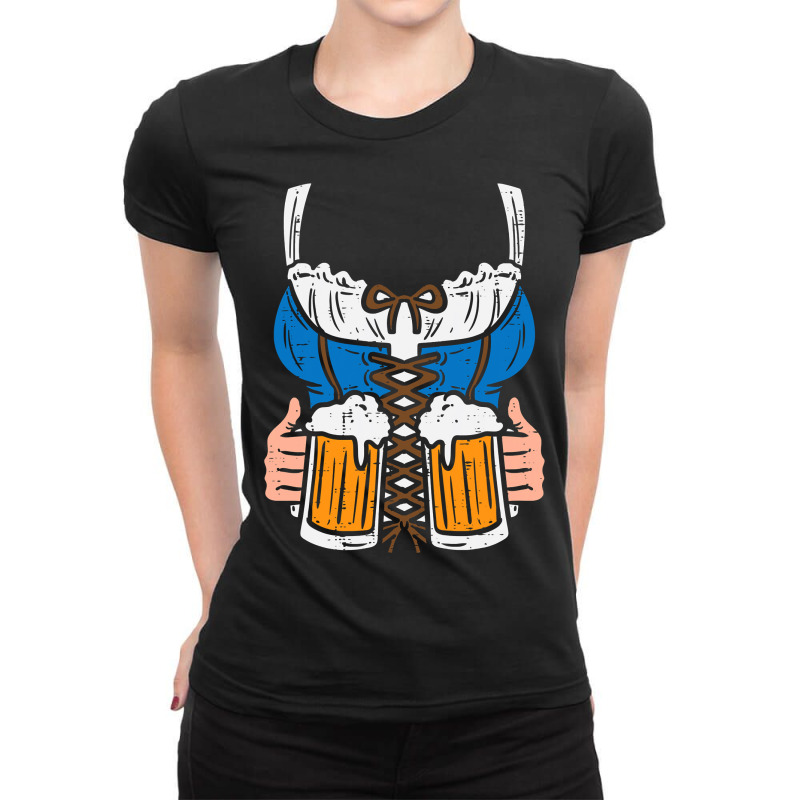 Drindl Costume German Bavarian Oktoberfest Festival Women Ladies Fitted T-Shirt by BarbaraArtist | Artistshot