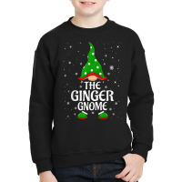 Ginger Gnome Lights Buffalo Plaid Matching Family Christmas T Shirt Youth Sweatshirt | Artistshot