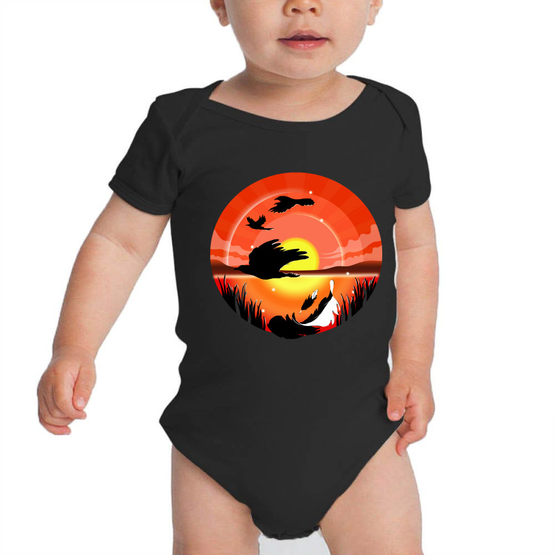 Trending Beautiful Birds In Sunset Baby Bodysuit | Artistshot