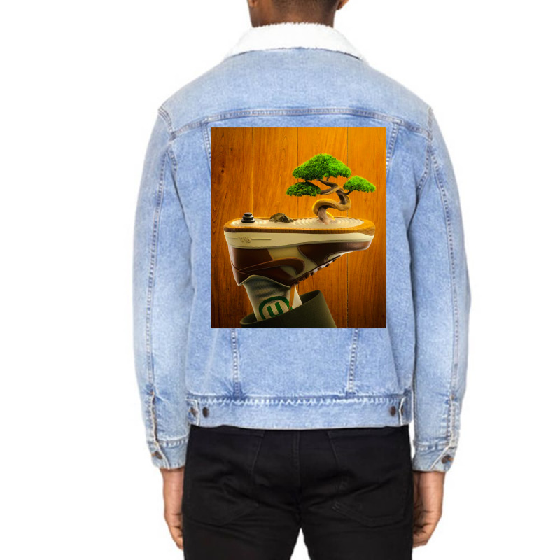 Limited Edition Sneakerz Island Unisex Sherpa-Lined Denim Jacket by poppyallen | Artistshot