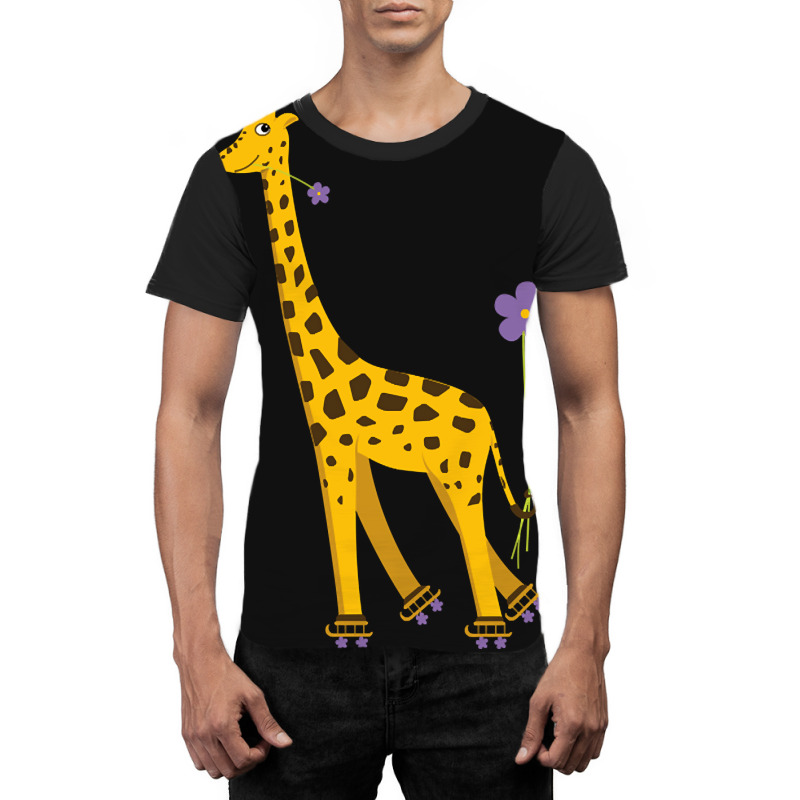 Trending Funny Roller Skating Giraffe Graphic T-shirt by seifertmurryq3jmxs | Artistshot