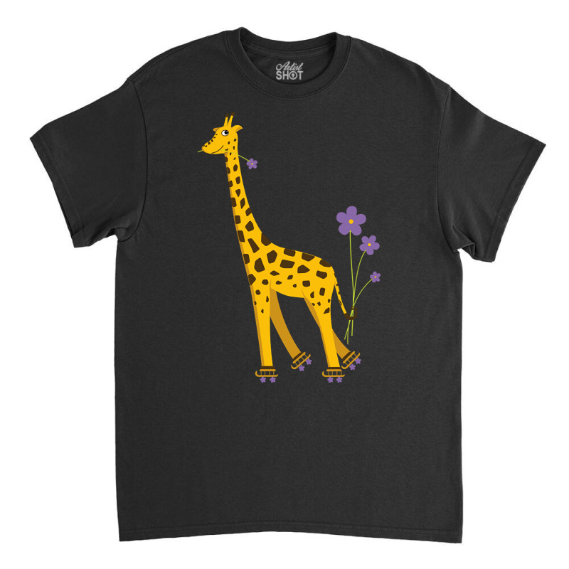 Trending Funny Roller Skating Giraffe Classic T-shirt by seifertmurryq3jmxs | Artistshot