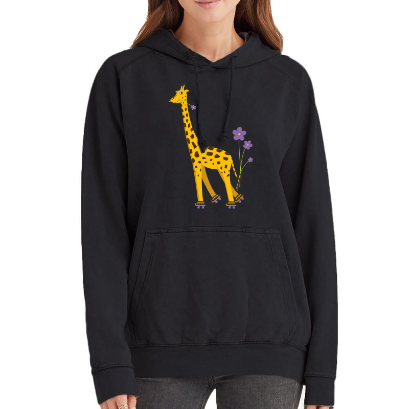 Trending Funny Roller Skating Giraffe Vintage Hoodie by seifertmurryq3jmxs | Artistshot