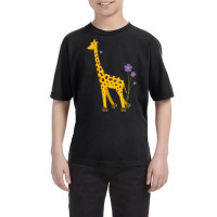 Trending Funny Roller Skating Giraffe Youth Tee | Artistshot