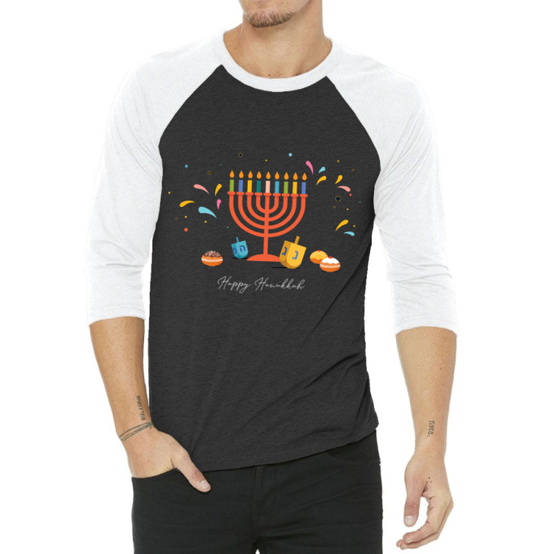 Trending Nice Naughty Jewish T-shirt, Hanukkah Christmas Festive Funny 3/4 Sleeve Shirt | Artistshot