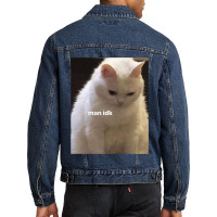 Man Idk Cat Men Denim Jacket | Artistshot