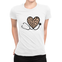 Leopard Stethoscope Cute Nurse Life Rn Registered Nurse Ladies Fitted T-shirt | Artistshot