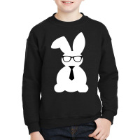 Cute Bunny Bow Tie Men Boys Kids Funny Easter Day Youth Sweatshirt | Artistshot