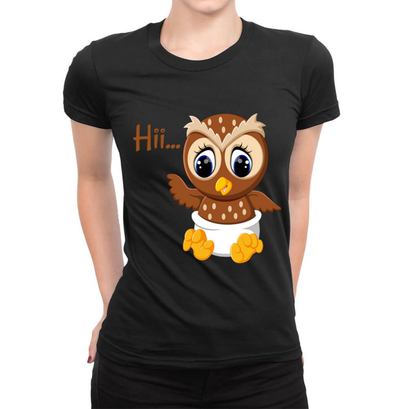 Wet Owl Ladies Fitted T-Shirt by CHRISTOPHERBARRERAS | Artistshot