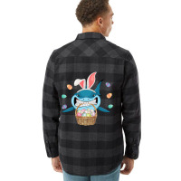 Cute Bunny Shark Easter  For Boys Girls Flannel Shirt | Artistshot