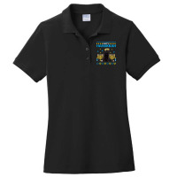 Black Cat Chanukah Jewish Ugly Hanukkah Sweater Pajama Ladies Polo Shirt | Artistshot