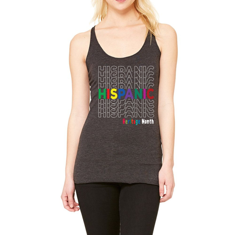 National Hispanic Heritage Month Latin America Culture Racerback Tank by AlejandroArtist | Artistshot