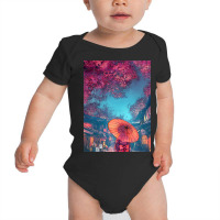 Blossoms At Night - Limited Edition Baby Bodysuit | Artistshot