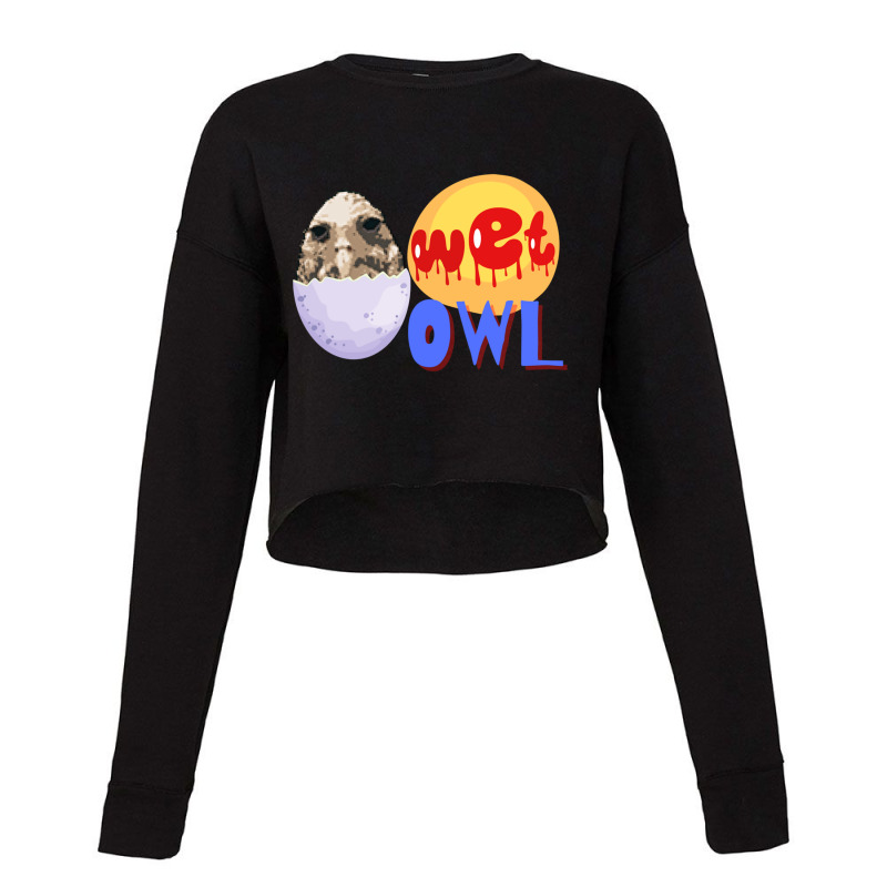 Wet Owl Meme Cropped Sweater by CHRISTOPHERBARRERAS | Artistshot