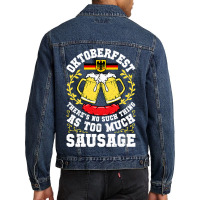 German Oktoberfest Funny Octoberfest Party Men Women Germany Men Denim Jacket | Artistshot