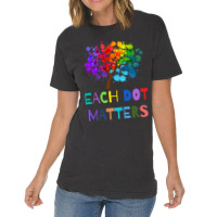 Each Dot Matters Colorful Polka Dot Unity Tree Vintage T-shirt | Artistshot