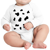 Cute Dalmatian Halloween Costume Dog Black Spots Pattern Long Sleeve Baby Bodysuit | Artistshot