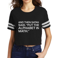 Satan Said Put The Alphabet Scorecard Crop Tee | Artistshot