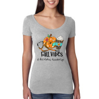 Fall Vibes And That Medical Assistant Life Pumpkin Women's Triblend Scoop T-shirt | Artistshot