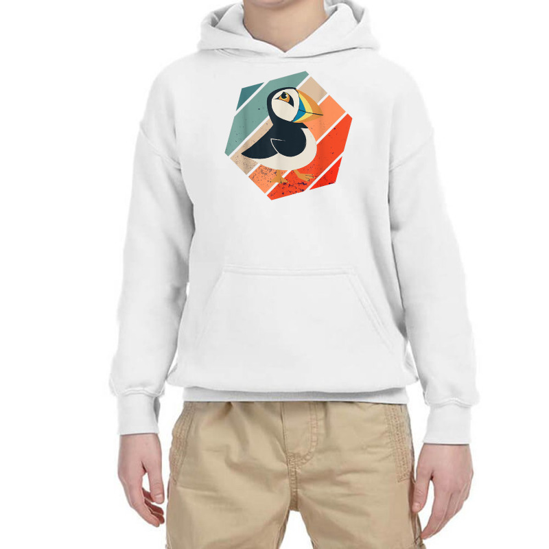 Iceland Animal Puffin Retro Hexa Puffin Lover Seabird Lover T Shirt Youth Hoodie by maryannmjra8 | Artistshot