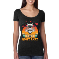 Limited Edition Cat Lover Adopt A Forbidden Cats Retro Women's Triblend Scoop T-shirt | Artistshot