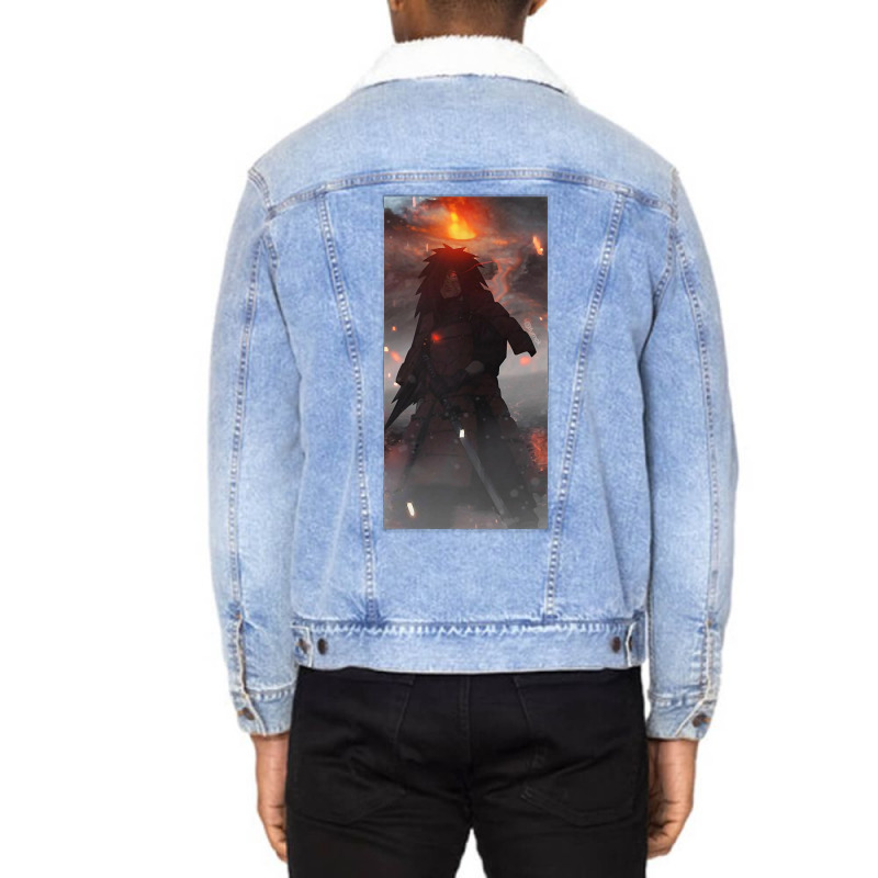 Madara Collection Unisex Sherpa-Lined Denim Jacket by laurynvanhoose | Artistshot