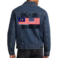 Malaysian Roots Malaysia Heritage Malaysian American T Shirt Men Denim Jacket | Artistshot