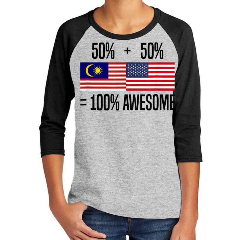 Malaysian Roots Malaysia Heritage Malaysian American T Shirt Youth 3/4 Sleeve by rennambka | Artistshot