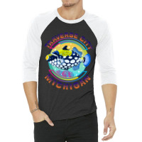 Traverse City Michigan Fishing Town, Clown Triggerfish With Colorful P 3/4 Sleeve Shirt | Artistshot