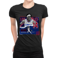 Terance Mann Basketball Paper Poster Clippers Ladies Fitted T-shirt | Artistshot