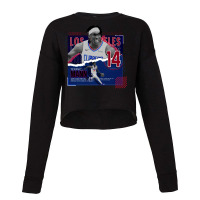 Terance Mann Basketball Paper Poster Clippers Cropped Sweater | Artistshot