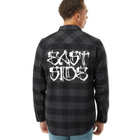 East Side Latin Urban Streetwear Inspired Graffiti Art Flannel Shirt | Artistshot