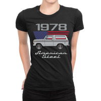 American Steel Silver Five Ladies Fitted T-shirt | Artistshot