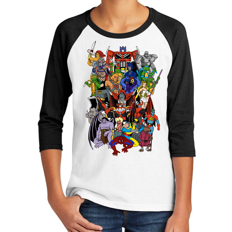 Hot Trend 90s Cartoon Hero's Youth 3/4 Sleeve by Milne Charlton | Artistshot