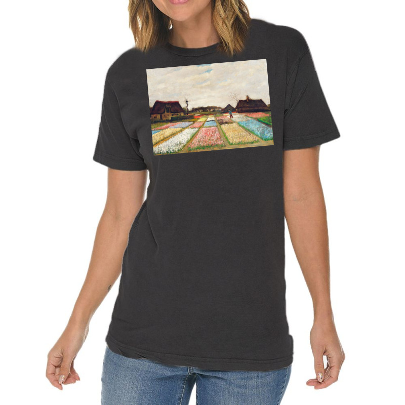 Flower Beds In Holland, Vincent Van Gogh Vintage T-shirt | Artistshot