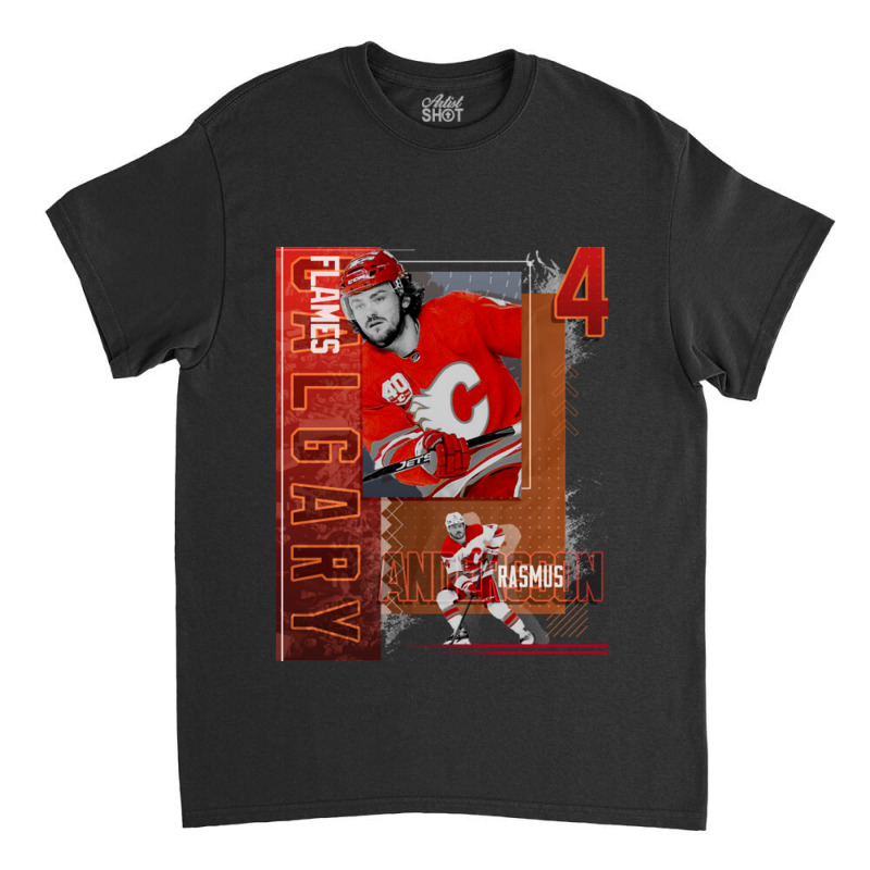 Rasmus Andersson Hockey Paper Poster Flames 2 Classic T-shirt by ArleanKah | Artistshot