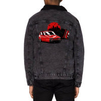 Red Reliant Robin Crash Unisex Sherpa-lined Denim Jacket | Artistshot