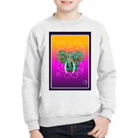 Limited Edition Abstracr Elephant Youth Sweatshirt | Artistshot