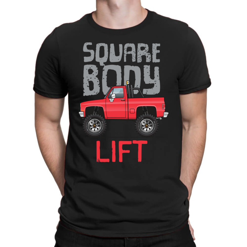 Square Body Lift Red T-shirt | Artistshot