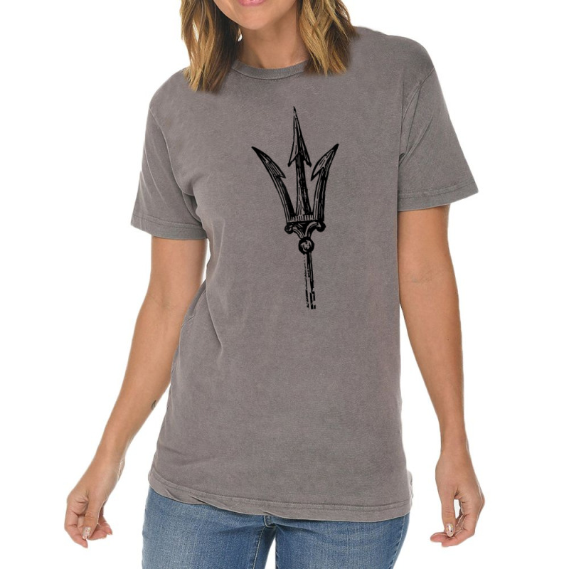 Poseidon Symbol  Trident Greek God Mythology1 Vintage T-shirt | Artistshot