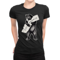 I California Love  Artretro Cali Bear Hug California 1 Ladies Fitted T-shirt | Artistshot