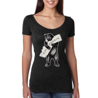 I California Love  Artretro Cali Bear Hug California 1 Women's Triblend Scoop T-shirt | Artistshot