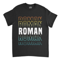 Roman Glowing Line Typography Style Love Classic T-shirt | Artistshot