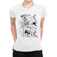 Proudly Display The Visual Onomatopoeia Of Japanese Comics1 Ladies Fitted T-shirt | Artistshot