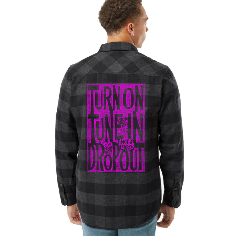 Turn On Tune In Drop Out Flannel Shirt | Artistshot