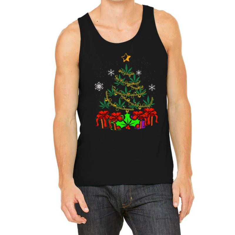 Annabis Christmas Marijuana Weed Leaf Light Up Tr Tank Top by nobita1990_store | Artistshot