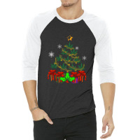 Annabis Christmas Marijuana Weed Leaf Light Up Tr 3/4 Sleeve Shirt | Artistshot