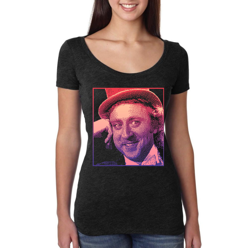 Trending Condescending Wonka (dithered) Women's Triblend Scoop T-shirt by Jerhogen528 | Artistshot